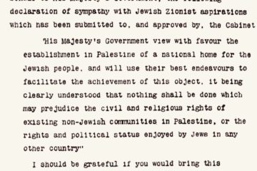 The Balfour Declaration