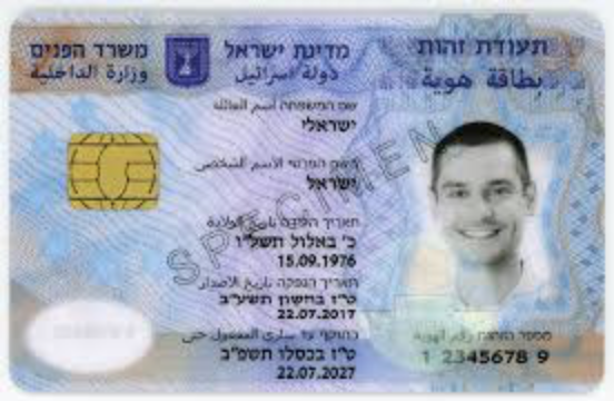 Biometric Israeli ID Card